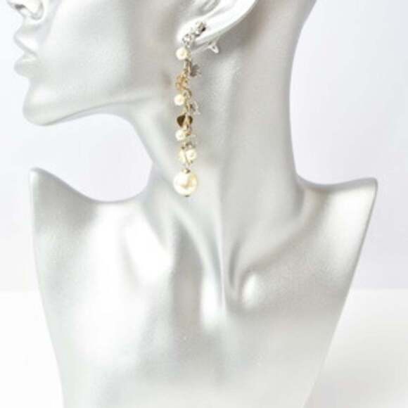 CHANEL Gold Pearl Love Earrings - Picture 3 of 8